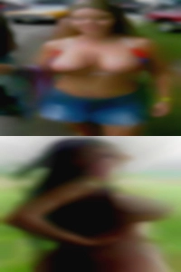 Swinging horny woman nude clam pussy.
